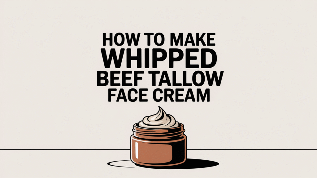 how to make whipped beef tallow face cream