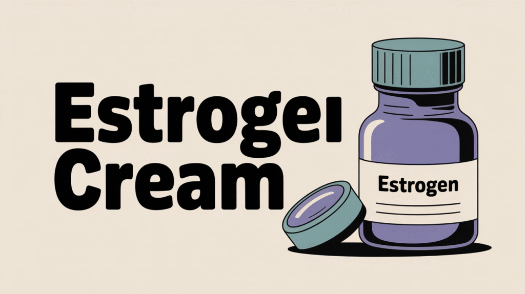 can you put estrogen cream on your face