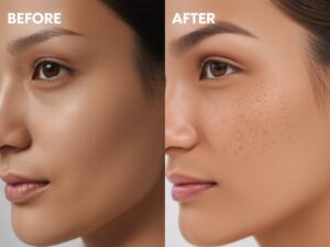 IPL for dark spots before and after