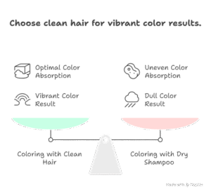 Can You Color Hair With Dry Shampoo In It