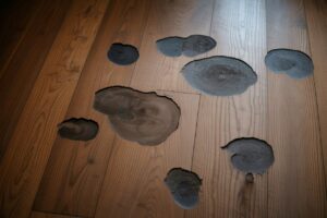 dark spots on hardwood floor