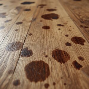 dark spots on wood floor