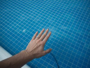 dark spots on your pool liner