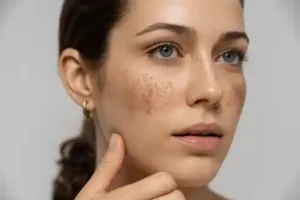 freezing dark spots on face healing time