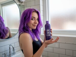 how long do I leave purple shampoo in for 