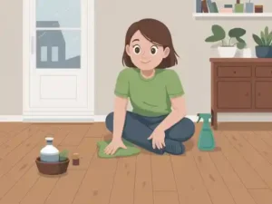 how to remove dark spots on wood floors