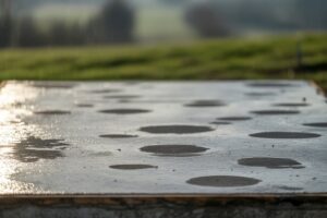 new concrete dark spots