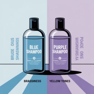 what is the difference between blue and purple shampoo