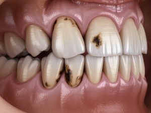 Are dark spots on teeth cavities