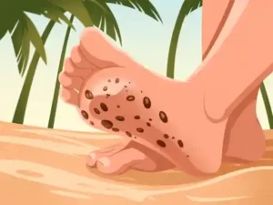 dark spot on the bottom of your foot