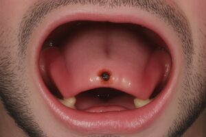 dark spot on the inside of your cheek