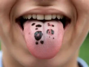 dark spots on basil leaves