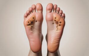 dark spots on bottom of feet