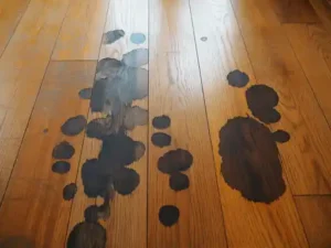 dark spots on hardwood floors