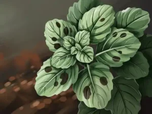 dark spots on oregano leaves