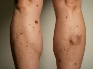 dark spots on the legs