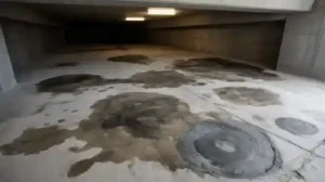 dark spots on your concrete basement floor