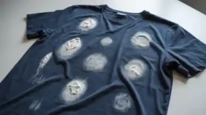 spots on dark clothes after washing